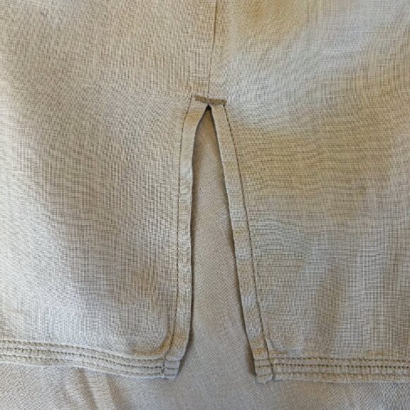 Reiss Nina Linen Overhead Open-Collar Shirt Sage Green 4 Designer Luxury Linen - Picture 8 of 11